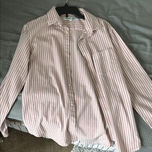 Striped Button-Up Shirt